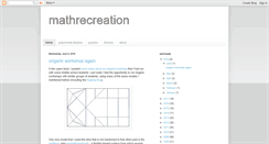 Desktop Screenshot of mathrecreation.com